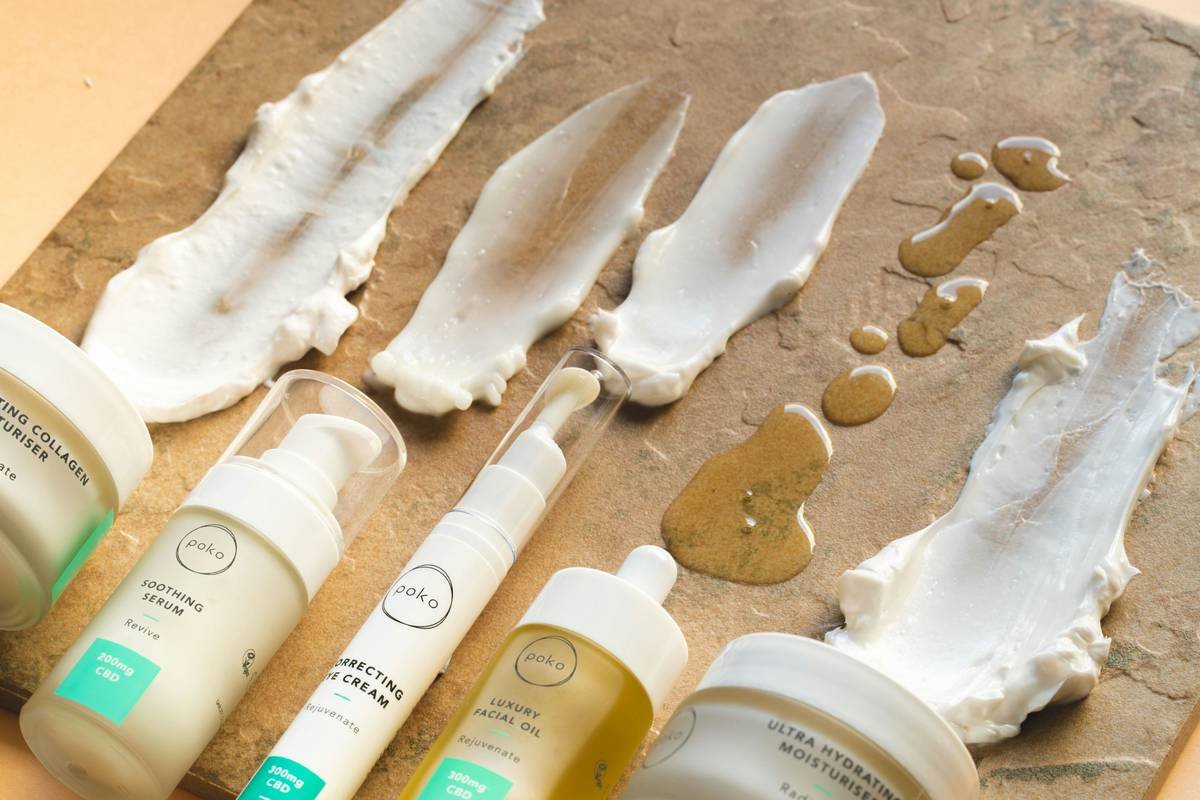 Side-by-side comparison of bare skin vs skin with tinted moisturiser with spf showing natural glow